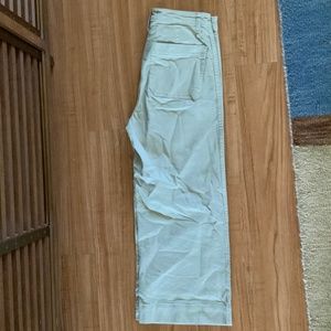 Madewell Teal Wide Leg Cropped Jeans